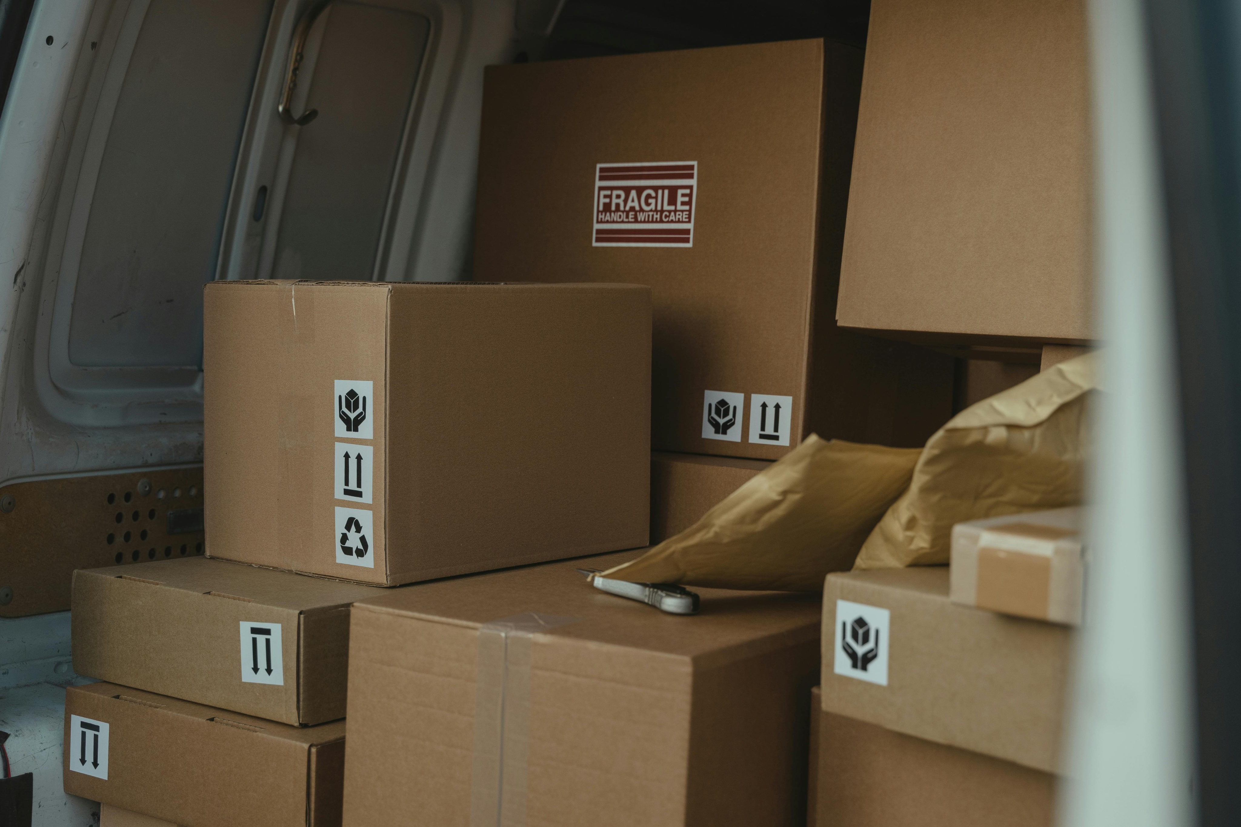 Movers carrying boxes